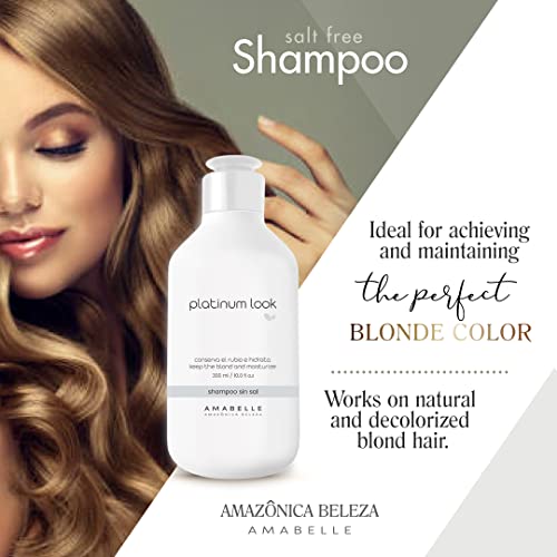 שמפו ערכת ica Beleza, מרכך ומסכת שיער לשיער בלונדיני | תיקונים, לחות ומזינים | מנטרל גווני פליז בשיער בלונדיני